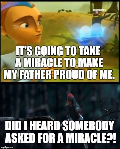 DID I HEARD SOMEBODY ASKED FOR A MIRACLE?! | image tagged in the future is wild | made w/ Imgflip meme maker