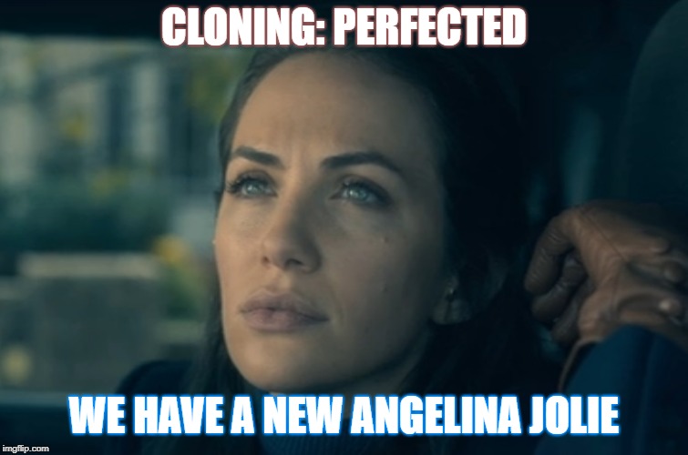 CLONING: PERFECTED; WE HAVE A NEW ANGELINA JOLIE | image tagged in angelina jolie | made w/ Imgflip meme maker