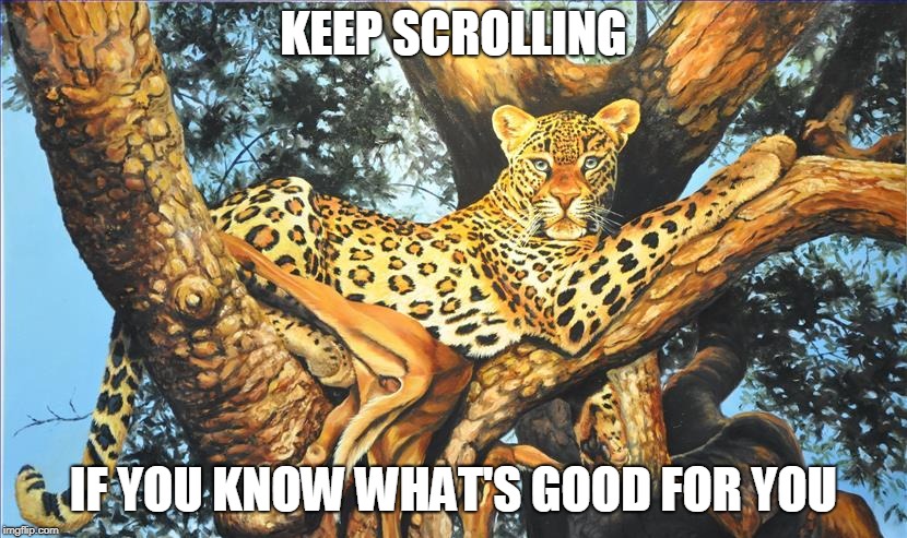 KEEP SCROLLING IF YOU KNOW WHAT'S GOOD FOR YOU | made w/ Imgflip meme maker