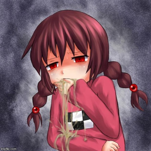 4chan logo throw up anime girl | K | image tagged in 4chan logo throw up anime girl | made w/ Imgflip meme maker