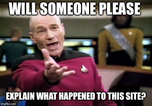 I understood politics. I understood video games. But cats? CATS? | WILL SOMEONE PLEASE; EXPLAIN WHAT HAPPENED TO THIS SITE? | image tagged in memes,picard wtf,inferno390,stream | made w/ Imgflip meme maker