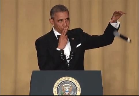 Obama Mic Drop Done Blank Meme Template