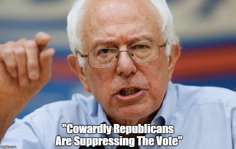 "Cowardly Republicans Are Suppressing The Vote" | made w/ Imgflip meme maker