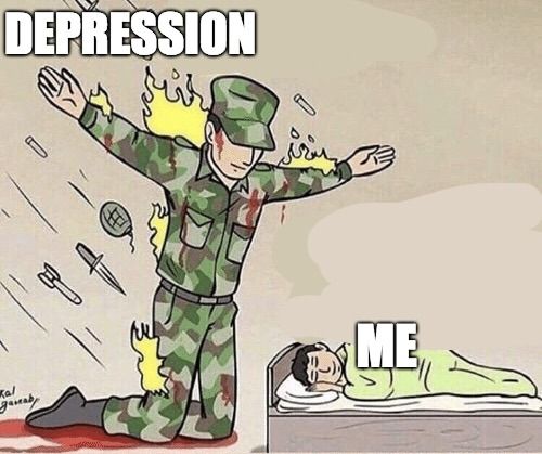 High Quality depressionprotector Blank Meme Template