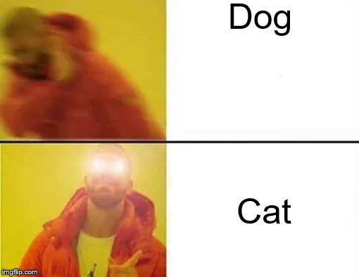 Drake Glowing Eyes | Dog; Cat | image tagged in drake,drake meme,dog,cat,cats | made w/ Imgflip meme maker