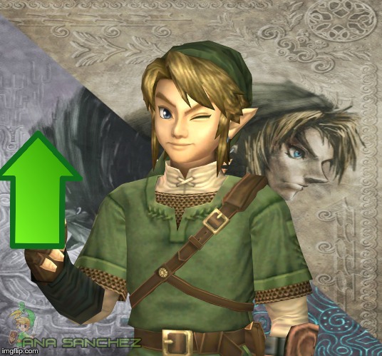 High Quality Link Upvote Blank Meme Template