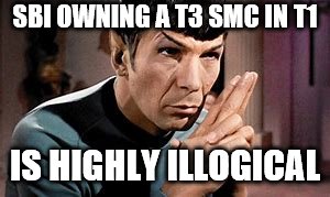 Guild Wars 2 Humor | SBI OWNING A T3 SMC IN T1; IS HIGHLY ILLOGICAL | image tagged in online gaming | made w/ Imgflip meme maker