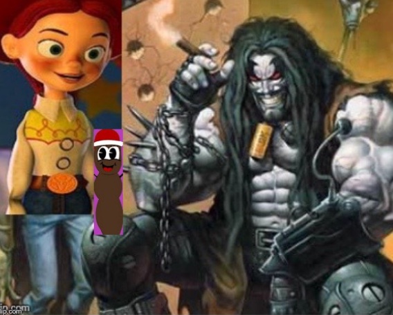 Jessie introduces Lobo to Mr Hanky Blank Meme Template