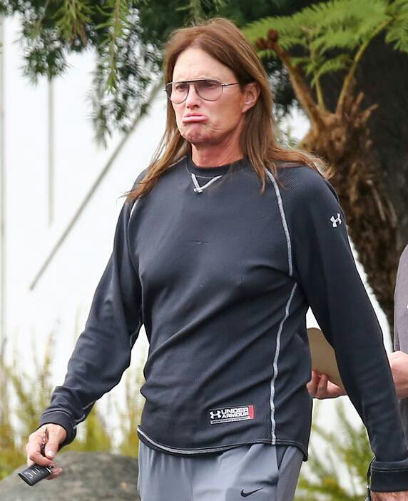 Caitlyn Jenner duck face Blank Meme Template