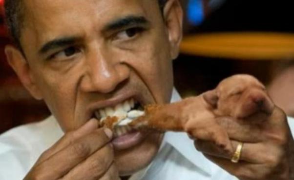 Obama eating food Blank Meme Template