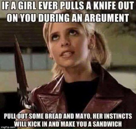 This could get you stabbed | image tagged in memes,angry woman,sandwich,funny meme,girlfriend,advice | made w/ Imgflip meme maker
