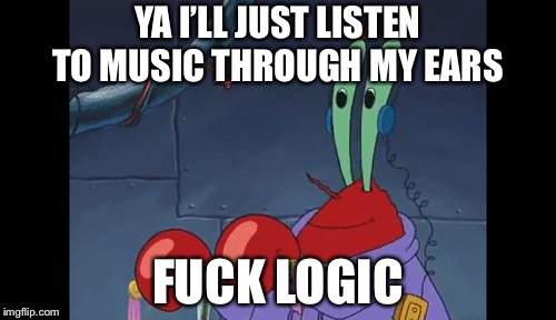 Image result for mr krabs listen music