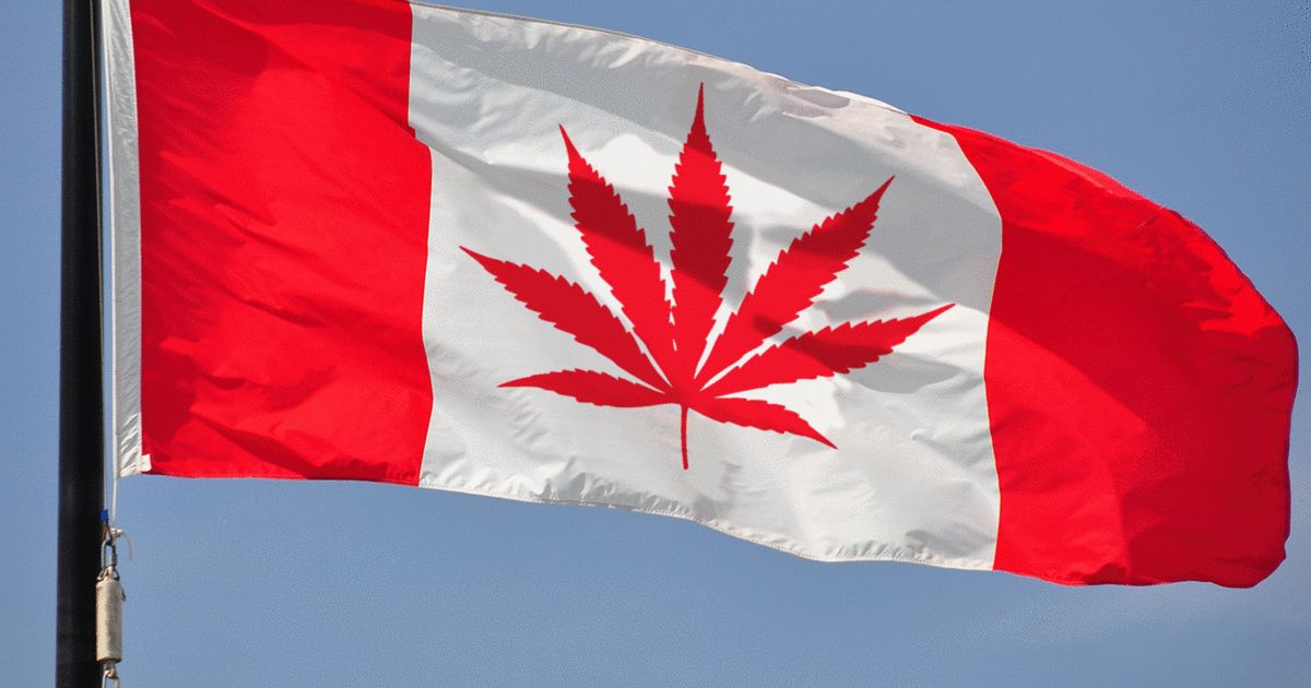 Canadajuana Flag Blank Meme Template