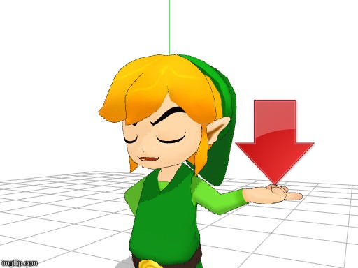 High Quality Link Downvote Blank Meme Template