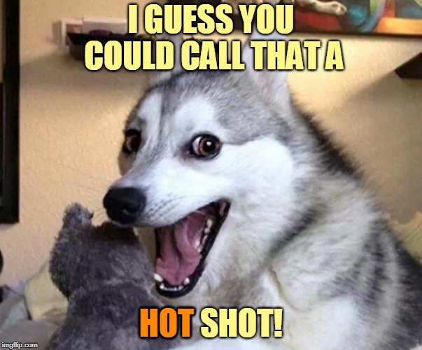 I GUESS YOU COULD CALL THAT A HOT SHOT! HOT | made w/ Imgflip meme maker