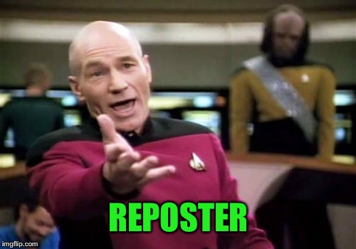 Picard Wtf Meme | REPOSTER | image tagged in memes,picard wtf | made w/ Imgflip meme maker