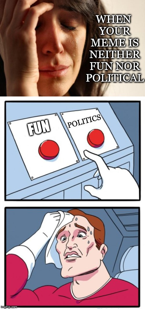 Where Do You Put It | image tagged in fun,politics,placement,category,two buttons,first world problems | made w/ Imgflip meme maker