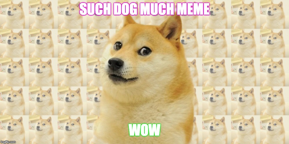 #DOGEISOP | SUCH DOG MUCH MEME; WOW | image tagged in wow | made w/ Imgflip meme maker