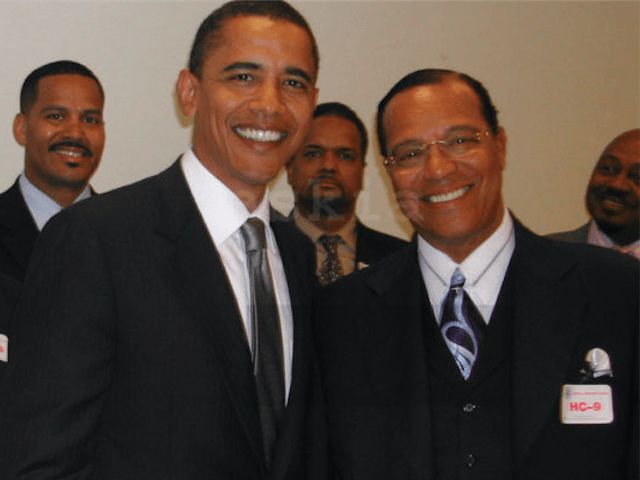 Obama and Farrakhan Blank Meme Template