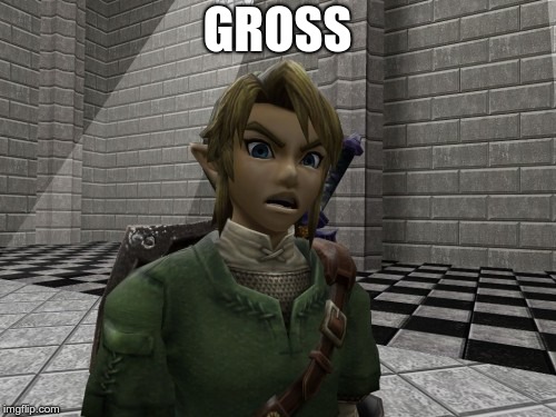 Disgusted Link | GROSS | image tagged in disgusted link | made w/ Imgflip meme maker