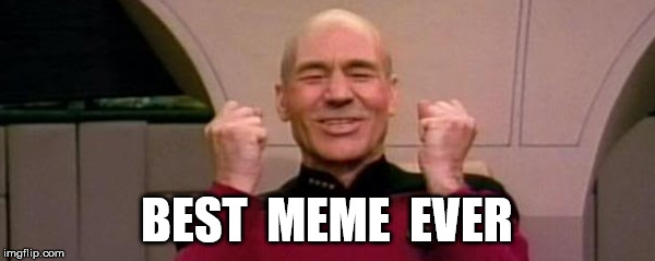 picard ftw | BEST  MEME  EVER | image tagged in picard ftw | made w/ Imgflip meme maker