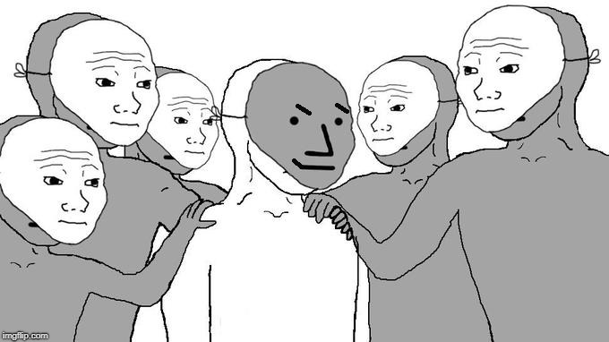 No, You! | image tagged in npc | made w/ Imgflip meme maker