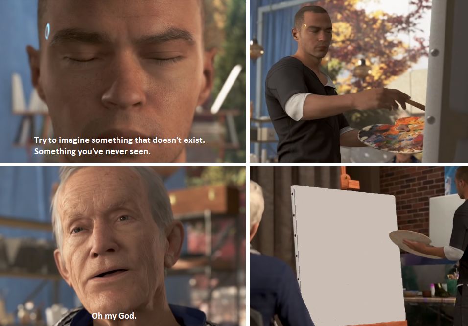 High Quality detroit become painter Blank Meme Template