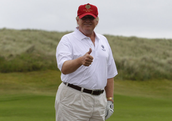 Trump_Golf Blank Meme Template