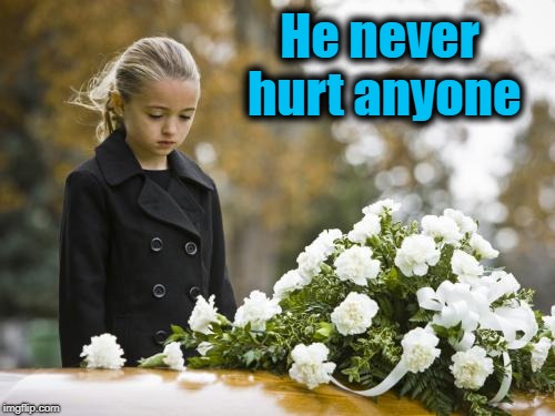 He never hurt anyone | made w/ Imgflip meme maker