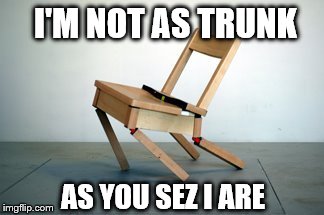 I'M NOT AS TRUNK AS YOU SEZ I ARE | made w/ Imgflip meme maker