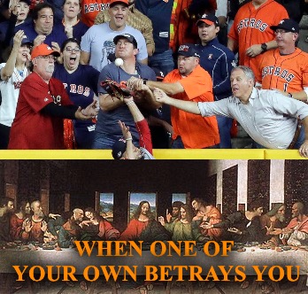 Some things never change  | WHEN ONE OF YOUR OWN BETRAYS YOU | image tagged in astros,home run,alcs,postseason,postseason 2018 | made w/ Imgflip meme maker