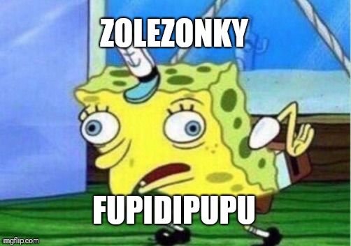 Mocking Spongebob | ZOLEZONKY; FUPIDIPUPU | image tagged in memes,mocking spongebob | made w/ Imgflip meme maker