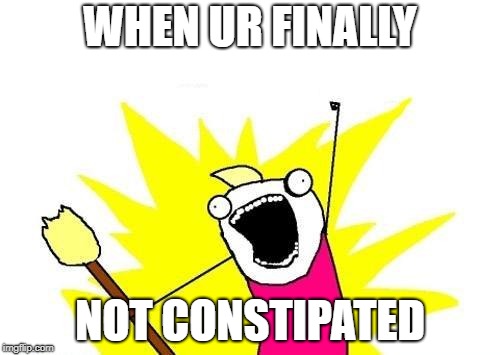 X All The Y | WHEN UR FINALLY; NOT CONSTIPATED | image tagged in memes,x all the y | made w/ Imgflip meme maker