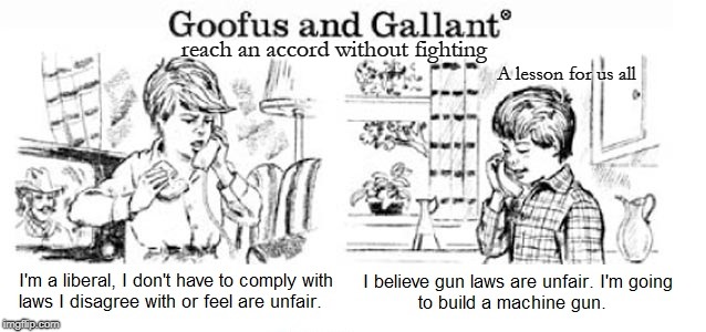 Lessons from Goofus and Gallant | reach an accord without fighting; A lesson for us all | image tagged in political discourse,gun rights,antifa,civil disobedience,huge and silent majority | made w/ Imgflip meme maker