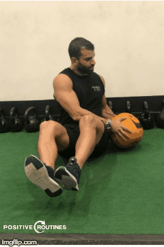 pumpkin twist | A Quick and Easy HIIT Routine for Halloween https://positiveroutines.com/easy-hiit-routine/