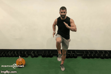 Fast ghost feet | A Quick and Easy HIIT Routine for Halloween https://positiveroutines.com/easy-hiit-routine/
