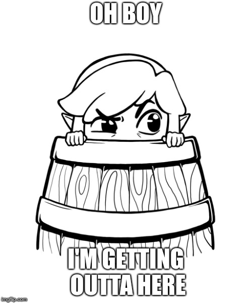 Link hiding | OH BOY I'M GETTING OUTTA HERE | image tagged in link hiding | made w/ Imgflip meme maker