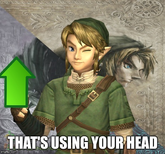 Link Upvote | THAT'S USING YOUR HEAD | image tagged in link upvote | made w/ Imgflip meme maker