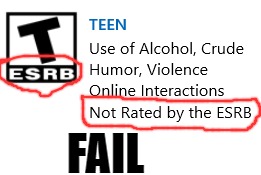 Found in Microsoft Store. Fail! |  FAIL | image tagged in fail,sea of theives,video games,esrb | made w/ Imgflip meme maker