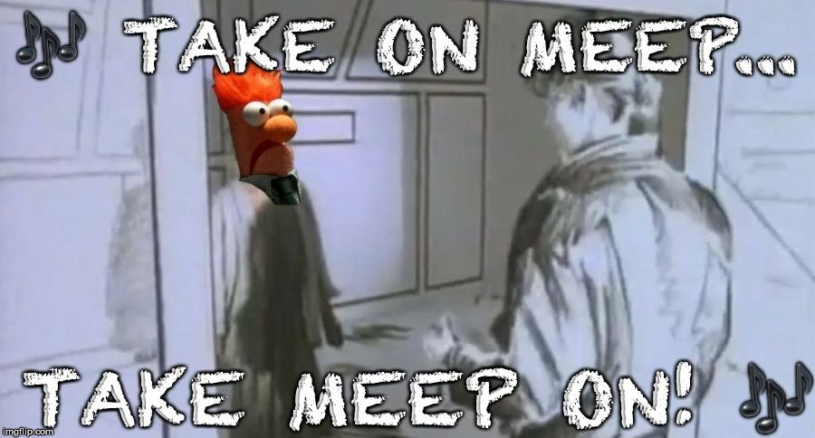 Take On Beaker. . .a-ha | . | image tagged in take on beaker,memes,repost,meep,aint nobody got time for that | made w/ Imgflip meme maker