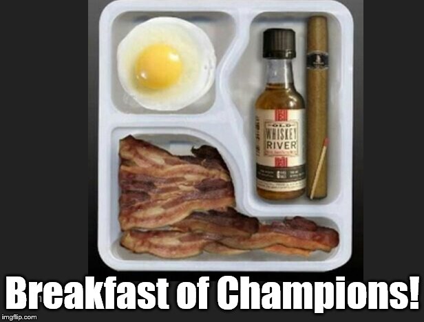 Enhanced Buzz | Breakfast of Champions! | image tagged in enhanced buzz | made w/ Imgflip meme maker