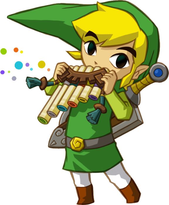 Link playing Spirit Flute Blank Meme Template