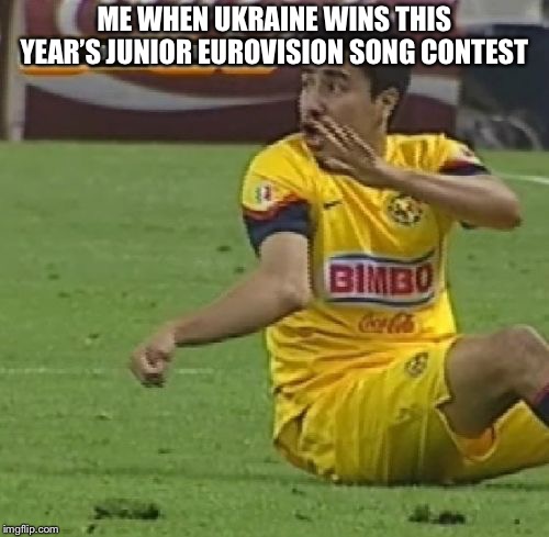 Efrain Juarez |  ME WHEN UKRAINE WINS THIS YEAR’S JUNIOR EUROVISION SONG CONTEST | image tagged in memes,efrain juarez,ukraine | made w/ Imgflip meme maker