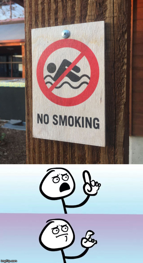 No Swimming Sign - Imgflip