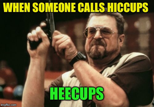 Am I The Only One Around Here | WHEN SOMEONE CALLS HICCUPS; HEECUPS | image tagged in memes,am i the only one around here,hiccups | made w/ Imgflip meme maker