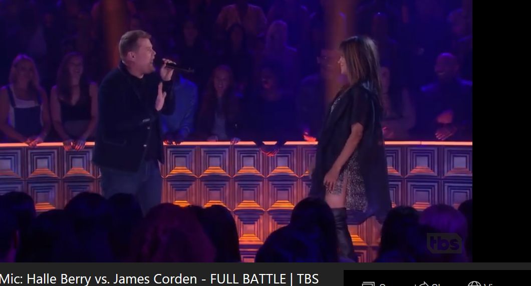 Halle Berry and James Corden Blank Meme Template