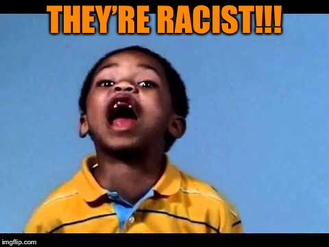 That's racist 2 | THEY’RE RACIST!!! | image tagged in that's racist 2 | made w/ Imgflip meme maker