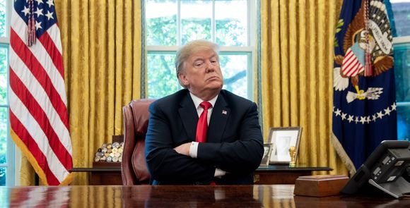 Trump pouty face #27 Blank Meme Template