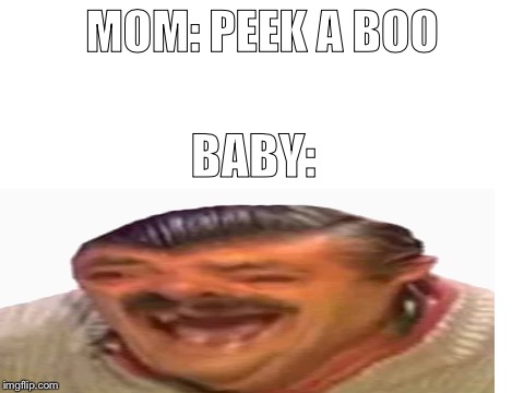 Mom and Baby | MOM: PEEK A BOO; BABY: | image tagged in memes,mom,baby | made w/ Imgflip meme maker