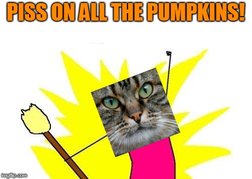 X All The Y Meme | PISS ON ALL THE PUMPKINS! | image tagged in memes,x all the y | made w/ Imgflip meme maker